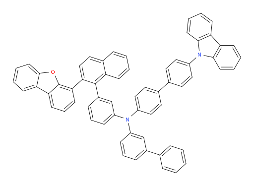 N-(4'-(9H-carbazol-9-yl)-[1,1'-biphenyl]-4-yl)-N-(3-(2-(dibenzo[b,d]furan-4-yl)naphthalen-1-yl)phenyl)-[1,1'-biphenyl]-3-amine