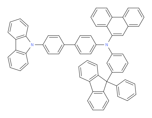 N-(4'-(9H-carbazol-9-yl)-[1,1'-biphenyl]-4-yl)-N-(3-(9-phenyl-9H-fluoren-9-yl)phenyl)phenanthren-9-amine
