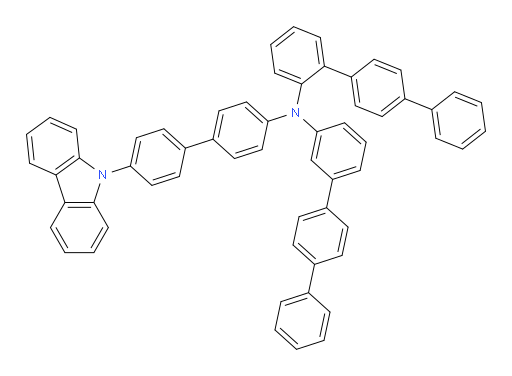 N-(4'-(9H-carbazol-9-yl)-[1,1'-biphenyl]-4-yl)-N-([1,1':4',1''-terphenyl]-3-yl)-[1,1':4',1''-terphenyl]-2-amine