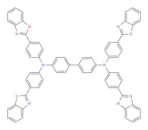 N4,N4,N4',N4'-tetrakis(4-(benzo[d]oxazol-2-yl)phenyl)-[1,1'-biphenyl]-4,4'-diamine