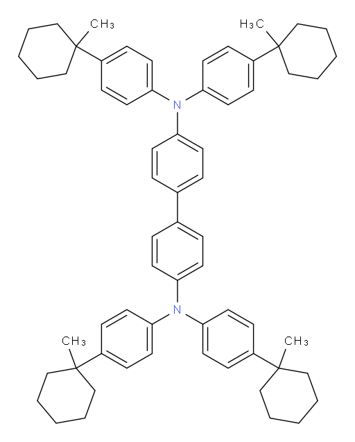 N4,N4,N4',N4'-tetrakis(4-(1-methylcyclohexyl)phenyl)-[1,1'-biphenyl]-4,4'-diamine