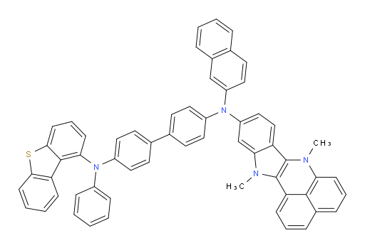 N4-(dibenzo[b,d]thiophen-1-yl)-N4'-(7,12-dimethyl-7,12-dihydrobenzo[de]indolo[3,2-b]quinolin-10-yl)-N4'-(naphthalen-2-yl)-N4-phenyl-[1,1'-biphenyl]-4,4'-diamine