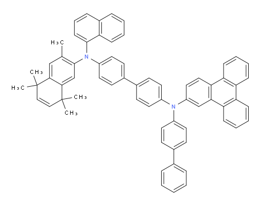 N4-([1,1'-biphenyl]-4-yl)-N4'-(naphthalen-1-yl)-N4'-(3,5,5,8,8-pentamethyl-5,8-dihydronaphthalen-2-yl)-N4-(triphenylen-2-yl)-[1,1'-biphenyl]-4,4'-diamine
