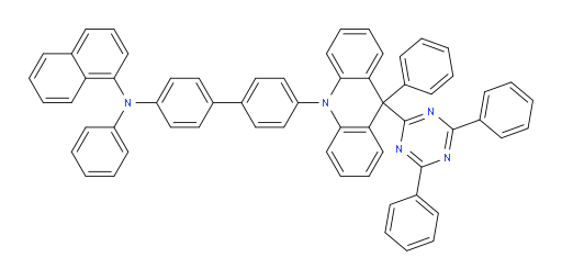 N-(4'-(9-(4,6-diphenyl-1,3,5-triazin-2-yl)-9-phenylacridin-10(9H)-yl)-[1,1'-biphenyl]-4-yl)-N-phenylnaphthalen-1-amine