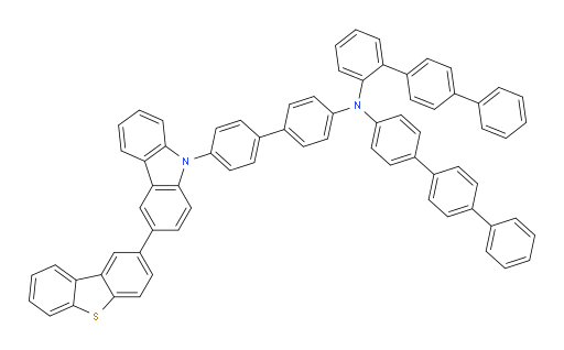 N-([1,1':4',1''-terphenyl]-4-yl)-N-(4'-(3-(dibenzo[b,d]thiophen-2-yl)-9H-carbazol-9-yl)-[1,1'-biphenyl]-4-yl)-[1,1':4',1''-terphenyl]-2-amine