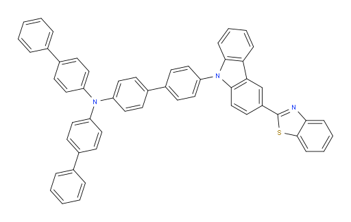 N,N-di([1,1'-biphenyl]-4-yl)-4'-(3-(benzo[d]thiazol-2-yl)-9H-carbazol-9-yl)-[1,1'-biphenyl]-4-amine