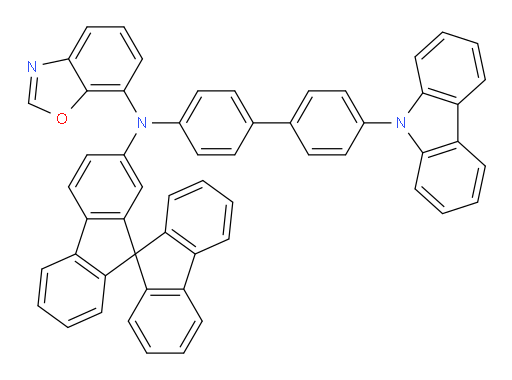 N-(9,9'-spirobi[fluoren]-2-yl)-N-(4'-(9H-carbazol-9-yl)-[1,1'-biphenyl]-4-yl)benzo[d]oxazol-7-amine