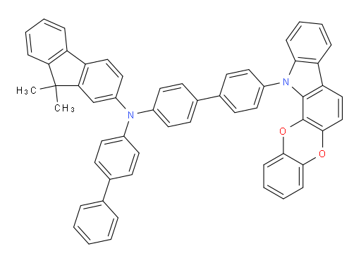 N-(4'-(12H-benzo[5,6][1,4]dioxino[2,3-a]carbazol-12-yl)-[1,1'-biphenyl]-4-yl)-N-([1,1'-biphenyl]-4-yl)-9,9-dimethyl-9H-fluoren-2-amine