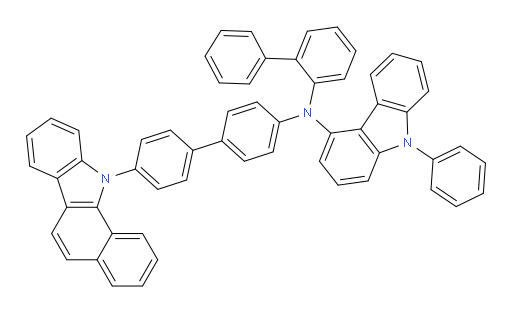 N-(4'-(11H-benzo[a]carbazol-11-yl)-[1,1'-biphenyl]-4-yl)-N-([1,1'-biphenyl]-2-yl)-9-phenyl-9H-carbazol-4-amine