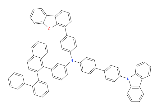 N-(3-(2-([1,1'-biphenyl]-2-yl)naphthalen-1-yl)phenyl)-4'-(9H-carbazol-9-yl)-N-(4-(dibenzo[b,d]furan-4-yl)phenyl)-[1,1'-biphenyl]-4-amine