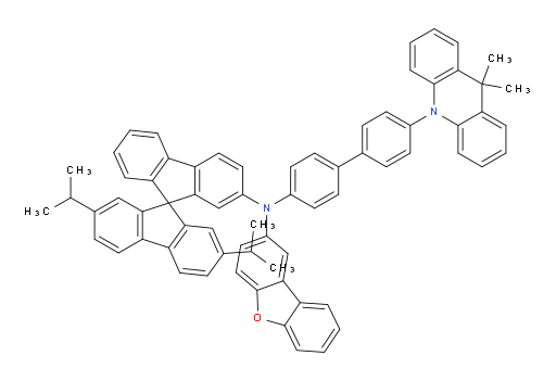 N-(2',7'-diisopropyl-9,9'-spirobi[fluoren]-2-yl)-N-(4'-(9,9-dimethylacridin-10(9H)-yl)-[1,1'-biphenyl]-4-yl)dibenzo[b,d]furan-2-amine