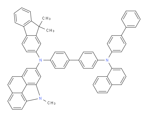 N4-([1,1'-biphenyl]-4-yl)-N4'-(9,9-dimethyl-9H-fluoren-2-yl)-N4'-(4-methyl-4H-benzo[def]carbazol-2-yl)-N4-(naphthalen-1-yl)-[1,1'-biphenyl]-4,4'-diamine