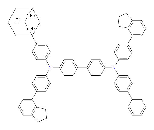 N4-([1,1'-biphenyl]-4-yl)-N4'-(4-(adamantan-1-yl)phenyl)-N4,N4'-bis(4-(2,3-dihydro-1H-inden-4-yl)phenyl)-[1,1'-biphenyl]-4,4'-diamine