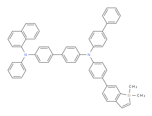 N4-([1,1'-biphenyl]-4-yl)-N4-(4-(1,1-dimethyl-1H-benzo[b]silol-6-yl)phenyl)-N4'-(naphthalen-1-yl)-N4'-phenyl-[1,1'-biphenyl]-4,4'-diamine
