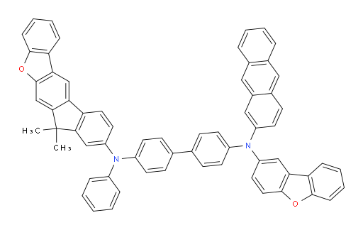 N4-(anthracen-2-yl)-N4-(dibenzo[b,d]furan-2-yl)-N4'-(7,7-dimethyl-7H-fluoreno[2,3-b]benzofuran-9-yl)-N4'-phenyl-[1,1'-biphenyl]-4,4'-diamine