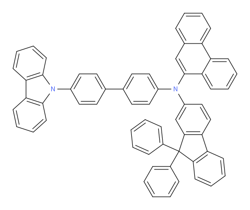 N-(4'-(9H-carbazol-9-yl)-[1,1'-biphenyl]-4-yl)-N-(9,9-diphenyl-9H-fluoren-2-yl)phenanthren-9-amine