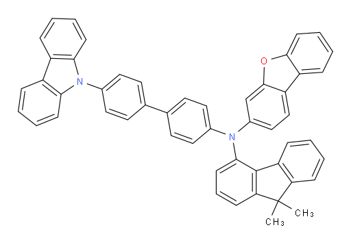 N-(4'-(9H-carbazol-9-yl)-[1,1'-biphenyl]-4-yl)-N-(9,9-dimethyl-9H-fluoren-4-yl)dibenzo[b,d]furan-3-amine