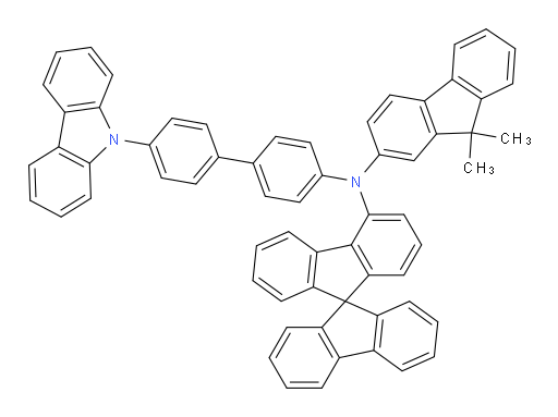 N-(4'-(9H-carbazol-9-yl)-[1,1'-biphenyl]-4-yl)-N-(9,9-dimethyl-9H-fluoren-2-yl)-9,9'-spirobi[fluoren]-4-amine