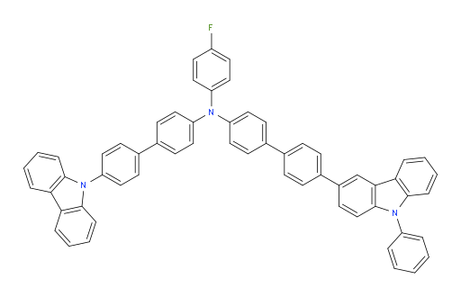 N-(4'-(9H-carbazol-9-yl)-[1,1'-biphenyl]-4-yl)-N-(4-fluorophenyl)-4'-(9-phenyl-9H-carbazol-3-yl)-[1,1'-biphenyl]-4-amine