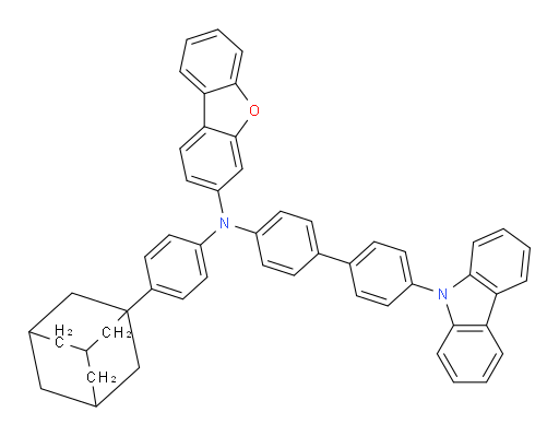 N-(4'-(9H-carbazol-9-yl)-[1,1'-biphenyl]-4-yl)-N-(4-(adamantan-1-yl)phenyl)dibenzo[b,d]furan-3-amine