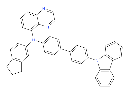 N-(4'-(9H-carbazol-9-yl)-[1,1'-biphenyl]-4-yl)-N-(2,3-dihydro-1H-inden-5-yl)quinoxalin-5-amine