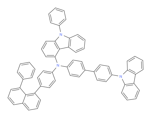 N-(4'-(9H-carbazol-9-yl)-[1,1'-biphenyl]-4-yl)-9-phenyl-N-(4-(8-phenylnaphthalen-1-yl)phenyl)-9H-carbazol-4-amine