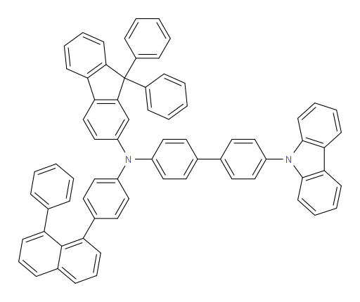 N-(4'-(9H-carbazol-9-yl)-[1,1'-biphenyl]-4-yl)-9,9-diphenyl-N-(4-(8-phenylnaphthalen-1-yl)phenyl)-9H-fluoren-2-amine