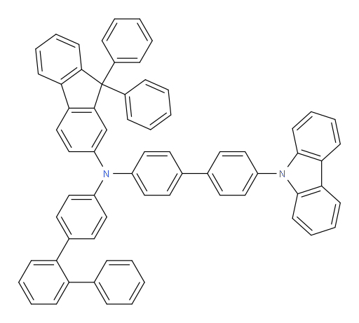 N-(4'-(9H-carbazol-9-yl)-[1,1'-biphenyl]-4-yl)-N-([1,1':2',1''-terphenyl]-4-yl)-9,9-diphenyl-9H-fluoren-2-amine