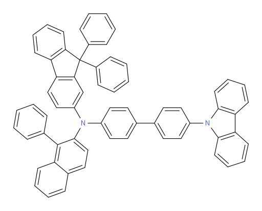 N-(4'-(9H-carbazol-9-yl)-[1,1'-biphenyl]-4-yl)-9,9-diphenyl-N-(1-phenylnaphthalen-2-yl)-9H-fluoren-2-amine