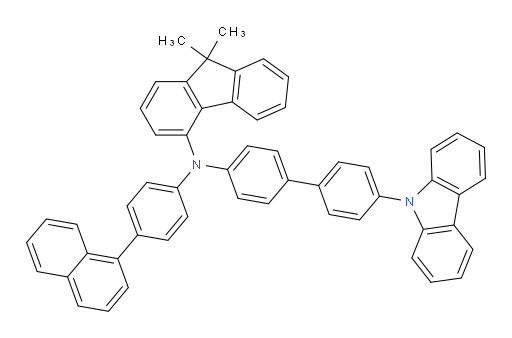 N-(4'-(9H-carbazol-9-yl)-[1,1'-biphenyl]-4-yl)-9,9-dimethyl-N-(4-(naphthalen-1-yl)phenyl)-9H-fluoren-4-amine