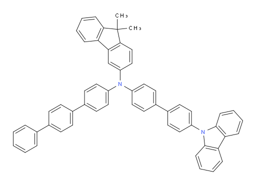 N-(4'-(9H-carbazol-9-yl)-[1,1'-biphenyl]-4-yl)-N-([1,1':4',1''-terphenyl]-4-yl)-9,9-dimethyl-9H-fluoren-3-amine