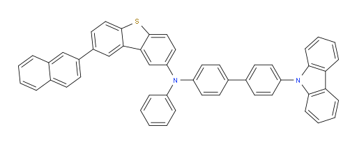N-(4'-(9H-carbazol-9-yl)-[1,1'-biphenyl]-4-yl)-8-(naphthalen-2-yl)-N-phenyldibenzo[b,d]thiophen-2-amine