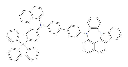 N-(4'-(4H-4,8b-diazaindeno[1,2,3-gh]pleiaden-4-yl)-[1,1'-biphenyl]-4-yl)-N-(naphthalen-1-yl)-9,9-diphenyl-9H-fluoren-3-amine