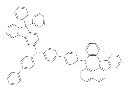 N-(4'-(4H-4,8b-diazaindeno[1,2,3-gh]pleiaden-4-yl)-[1,1'-biphenyl]-4-yl)-N-([1,1'-biphenyl]-4-yl)-9,9-diphenyl-9H-fluoren-3-amine