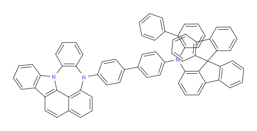 N-(4'-(4H-4,8b-diazaindeno[1,2,3-gh]pleiaden-4-yl)-[1,1'-biphenyl]-4-yl)-N-([1,1'-biphenyl]-2-yl)-9,9'-spirobi[fluoren]-1-amine
