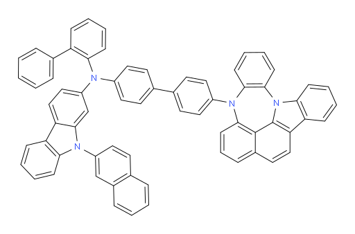 N-(4'-(4H-4,8b-diazaindeno[1,2,3-gh]pleiaden-4-yl)-[1,1'-biphenyl]-4-yl)-N-([1,1'-biphenyl]-2-yl)-9-(naphthalen-2-yl)-9H-carbazol-2-amine