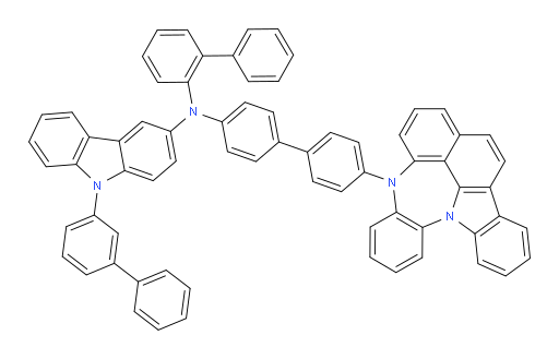 N-(4'-(4H-4,8b-diazaindeno[1,2,3-gh]pleiaden-4-yl)-[1,1'-biphenyl]-4-yl)-N-([1,1'-biphenyl]-2-yl)-9-([1,1'-biphenyl]-3-yl)-9H-carbazol-3-amine