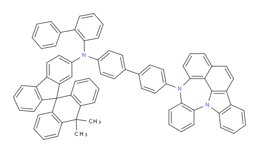N-(4'-(4H-4,8b-diazaindeno[1,2,3-gh]pleiaden-4-yl)-[1,1'-biphenyl]-4-yl)-N-([1,1'-biphenyl]-2-yl)-10,10-dimethyl-10H-spiro[anthracene-9,9'-fluoren]-2'-amine