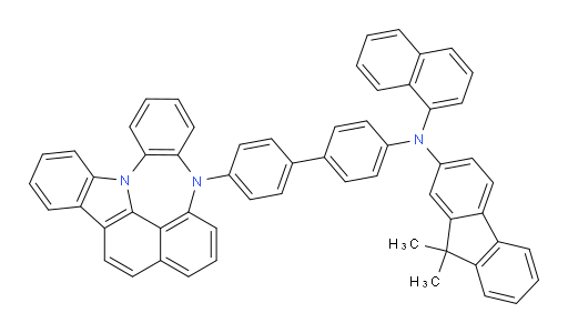 N-(4'-(4H-4,8b-diazaindeno[1,2,3-gh]pleiaden-4-yl)-[1,1'-biphenyl]-4-yl)-9,9-dimethyl-N-(naphthalen-1-yl)-9H-fluoren-2-amine