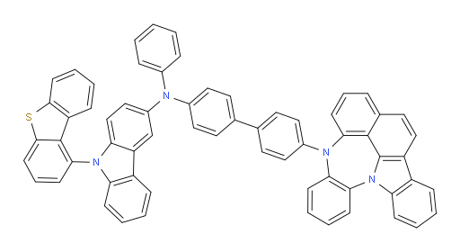 N-(4'-(4H-4,8b-diazaindeno[1,2,3-gh]pleiaden-4-yl)-[1,1'-biphenyl]-4-yl)-9-(dibenzo[b,d]thiophen-1-yl)-N-phenyl-9H-carbazol-3-amine