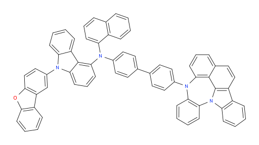 N-(4'-(4H-4,8b-diazaindeno[1,2,3-gh]pleiaden-4-yl)-[1,1'-biphenyl]-4-yl)-9-(dibenzo[b,d]furan-2-yl)-N-(naphthalen-1-yl)-9H-carbazol-4-amine