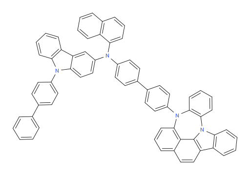 N-(4'-(4H-4,8b-diazaindeno[1,2,3-gh]pleiaden-4-yl)-[1,1'-biphenyl]-4-yl)-9-([1,1'-biphenyl]-4-yl)-N-(naphthalen-1-yl)-9H-carbazol-3-amine