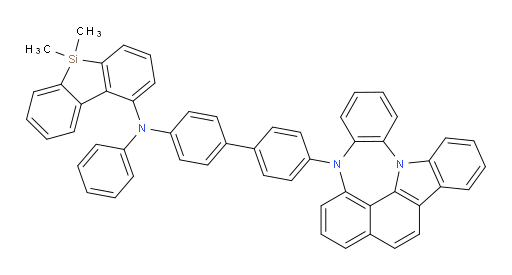 N-(4'-(4H-4,8b-diazaindeno[1,2,3-gh]pleiaden-4-yl)-[1,1'-biphenyl]-4-yl)-5,5-dimethyl-N-phenyl-5H-dibenzo[b,d]silol-1-amine