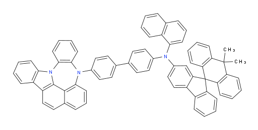N-(4'-(4H-4,8b-diazaindeno[1,2,3-gh]pleiaden-4-yl)-[1,1'-biphenyl]-4-yl)-10,10-dimethyl-N-(naphthalen-1-yl)-10H-spiro[anthracene-9,9'-fluoren]-2'-amine