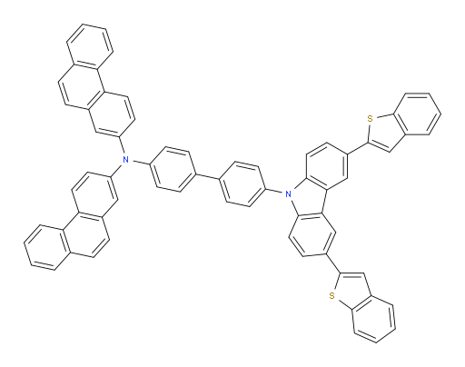 N-(4'-(3,6-bis(benzo[b]thiophen-2-yl)-9H-carbazol-9-yl)-[1,1'-biphenyl]-4-yl)-N-(phenanthren-2-yl)phenanthren-2-amine