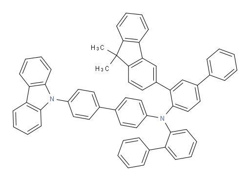 N-(4'-(9H-carbazol-9-yl)-[1,1'-biphenyl]-4-yl)-N-(3-(9,9-dimethyl-9H-fluoren-3-yl)-[1,1'-biphenyl]-4-yl)-[1,1'-biphenyl]-2-amine