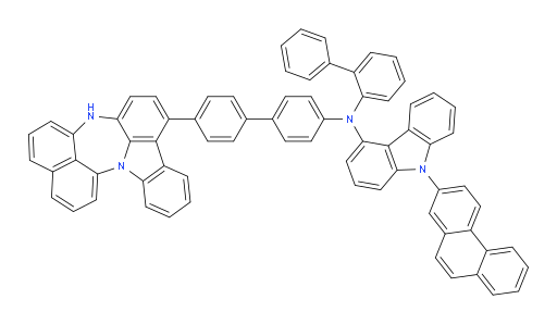 N-(4'-(4H-naphtho[1',8':5,6,7][1,4]diazepino[3,2,1-jk]carbazol-7-yl)-[1,1'-biphenyl]-4-yl)-N-([1,1'-biphenyl]-2-yl)-9-(phenanthren-2-yl)-9H-carbazol-4-amine