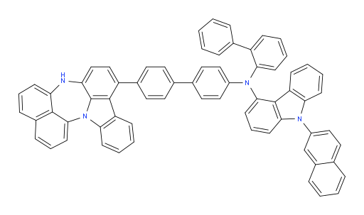 N-(4'-(4H-naphtho[1',8':5,6,7][1,4]diazepino[3,2,1-jk]carbazol-7-yl)-[1,1'-biphenyl]-4-yl)-N-([1,1'-biphenyl]-2-yl)-9-(naphthalen-2-yl)-9H-carbazol-4-amine