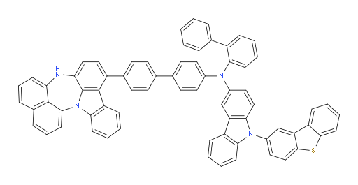 N-(4'-(4H-naphtho[1',8':5,6,7][1,4]diazepino[3,2,1-jk]carbazol-7-yl)-[1,1'-biphenyl]-4-yl)-N-([1,1'-biphenyl]-2-yl)-9-(dibenzo[b,d]thiophen-2-yl)-9H-carbazol-3-amine
