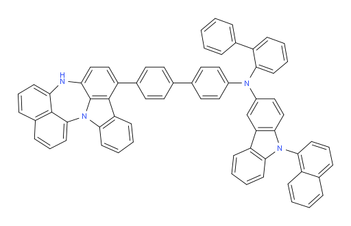 N-(4'-(4H-naphtho[1',8':5,6,7][1,4]diazepino[3,2,1-jk]carbazol-7-yl)-[1,1'-biphenyl]-4-yl)-N-([1,1'-biphenyl]-2-yl)-9-(naphthalen-1-yl)-9H-carbazol-3-amine